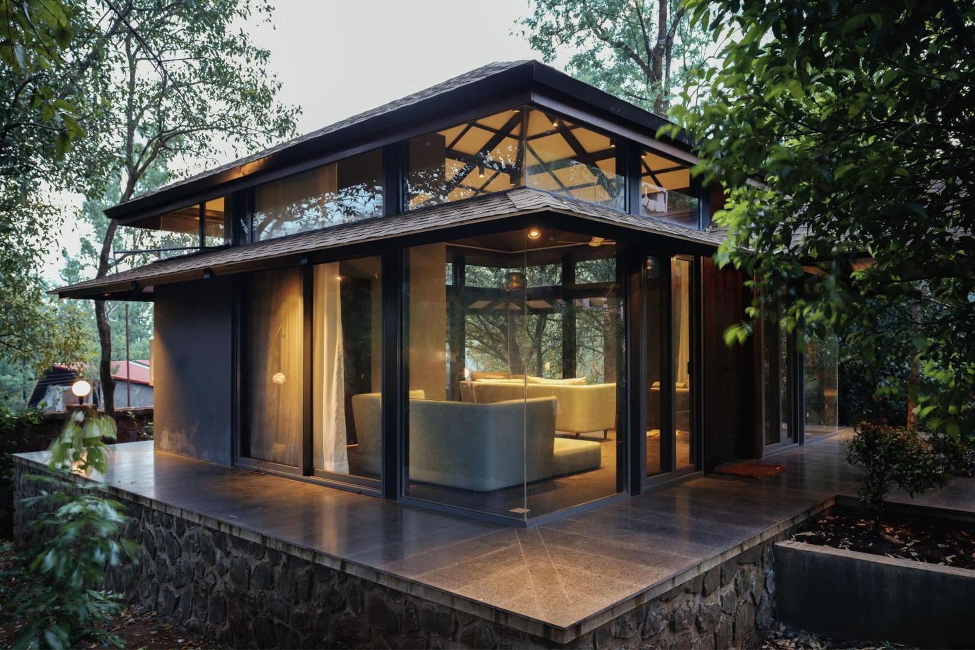 Saffronstays The Glasshouse, Panchgani - Beautiful Glass Villa For Couples Εξωτερικό φωτογραφία